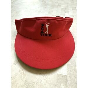 Vintage 1980's PGA Tour Visor Unisex Adjustable OSFM Spell Out PGA TOUR